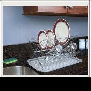 Collapsible Dish Rack w/ Drainer